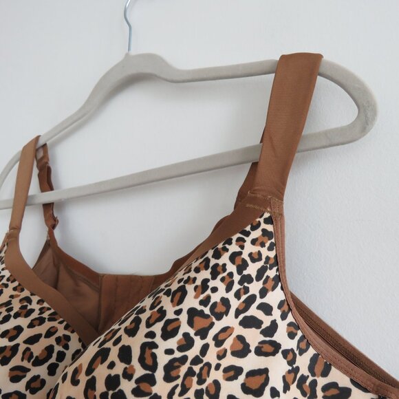 CACIQUE Smooth Boost Leopard Cheetah Print Bra - Size 44DDD - Picture 7 of 13